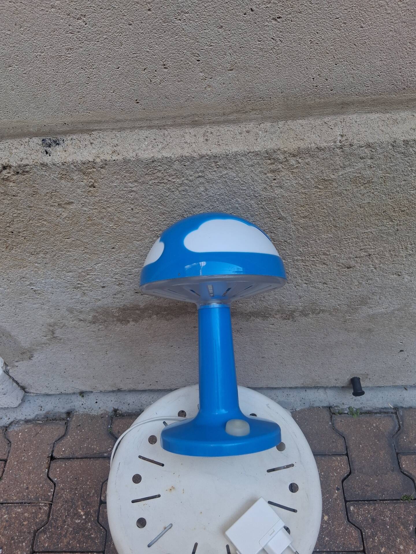 Lampe champignon nuages Skojig années 90