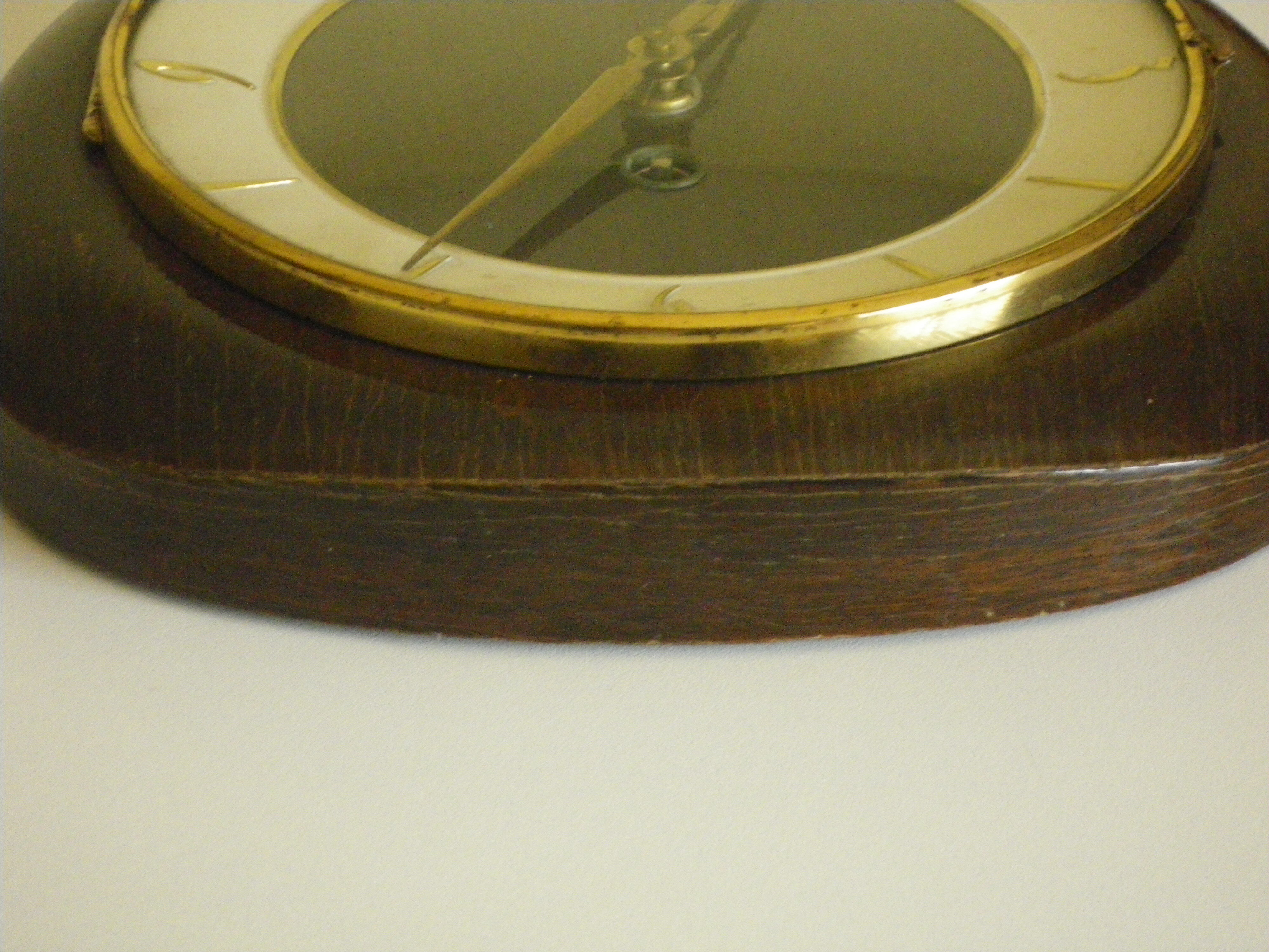Ancient walnut wall clock, Kienzle brand, 1950s
