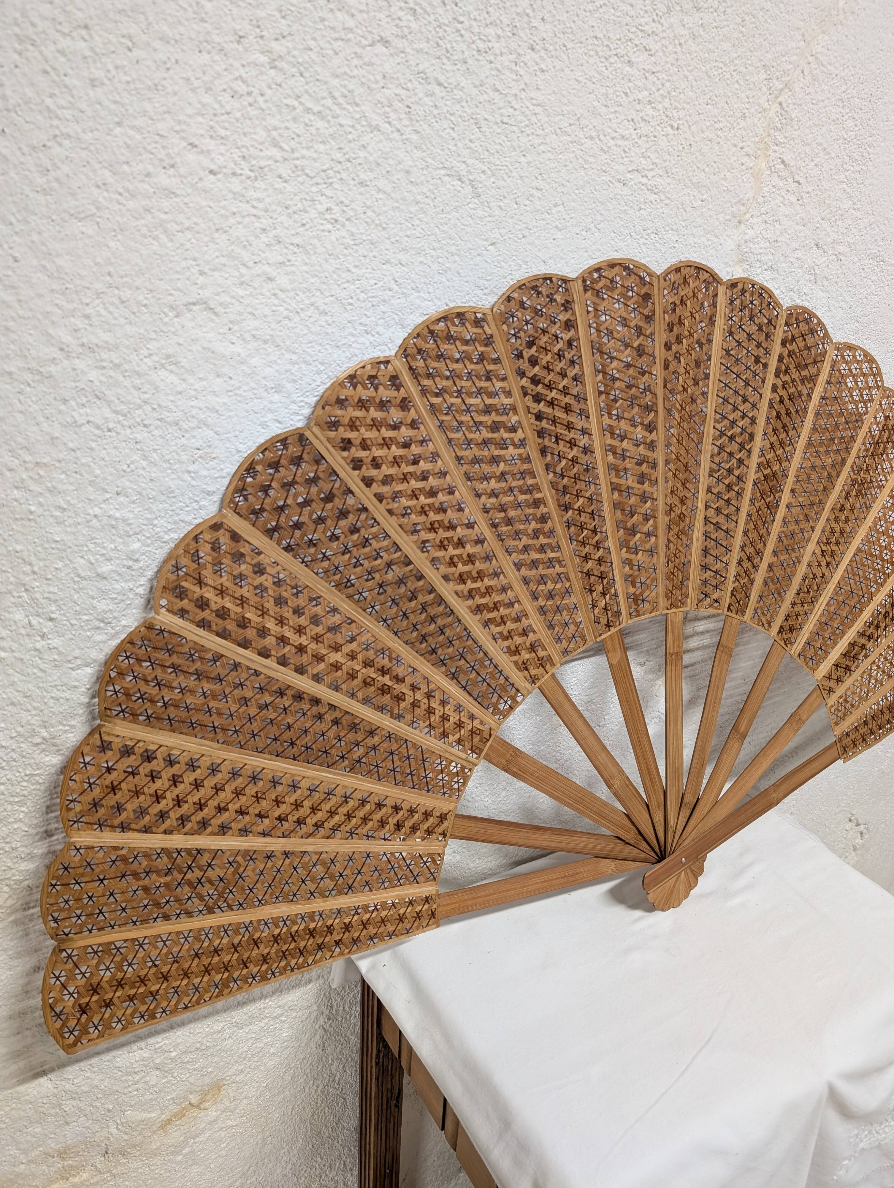 Ancient giant bamboo fan
