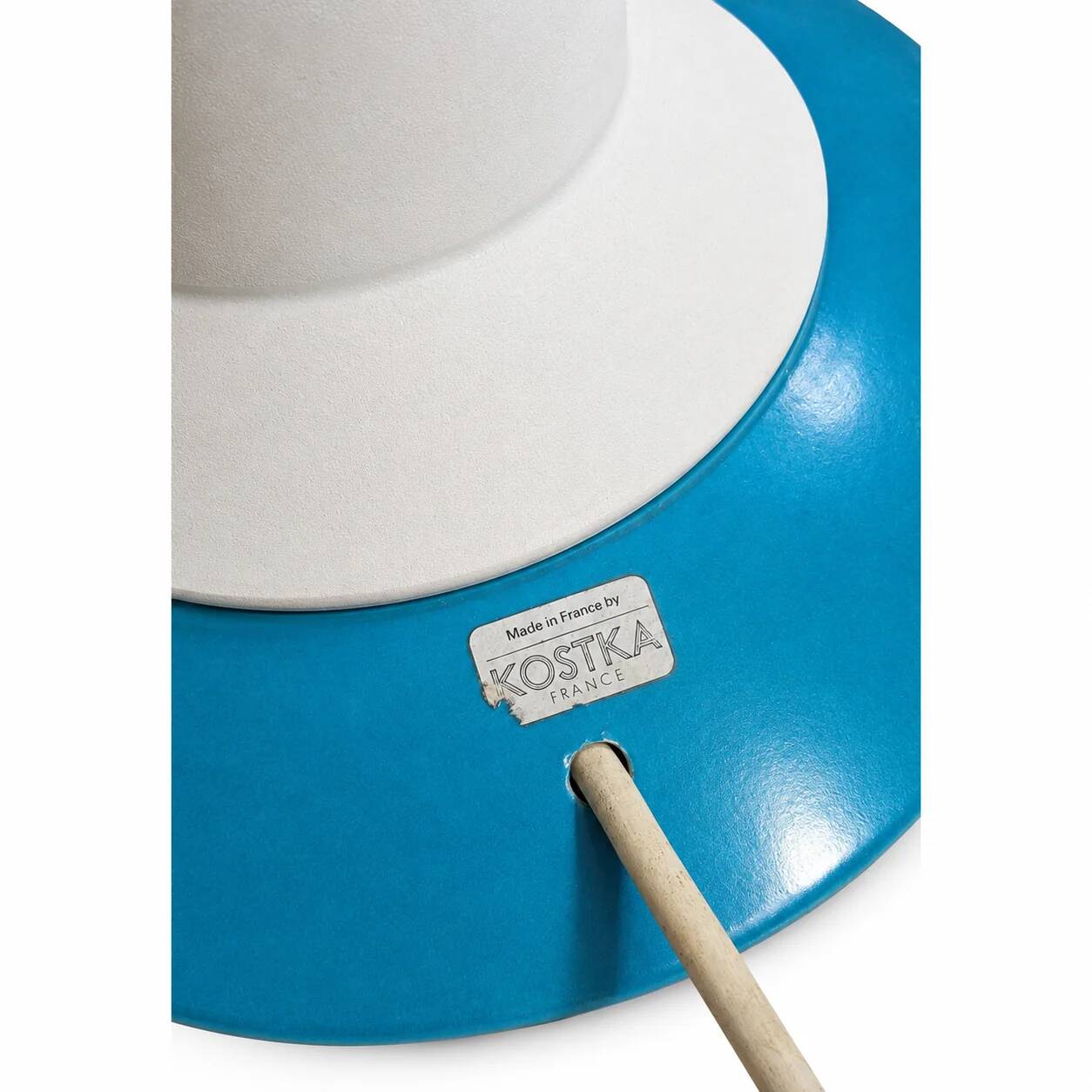 Ensemble de 2 lampes de table totem Kostka rares / époxy / France années 1980