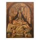 Ancient painting Pieta or Virgin of the Angustias of Granada 17th century