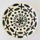 8 assorted black/white dessert plates
