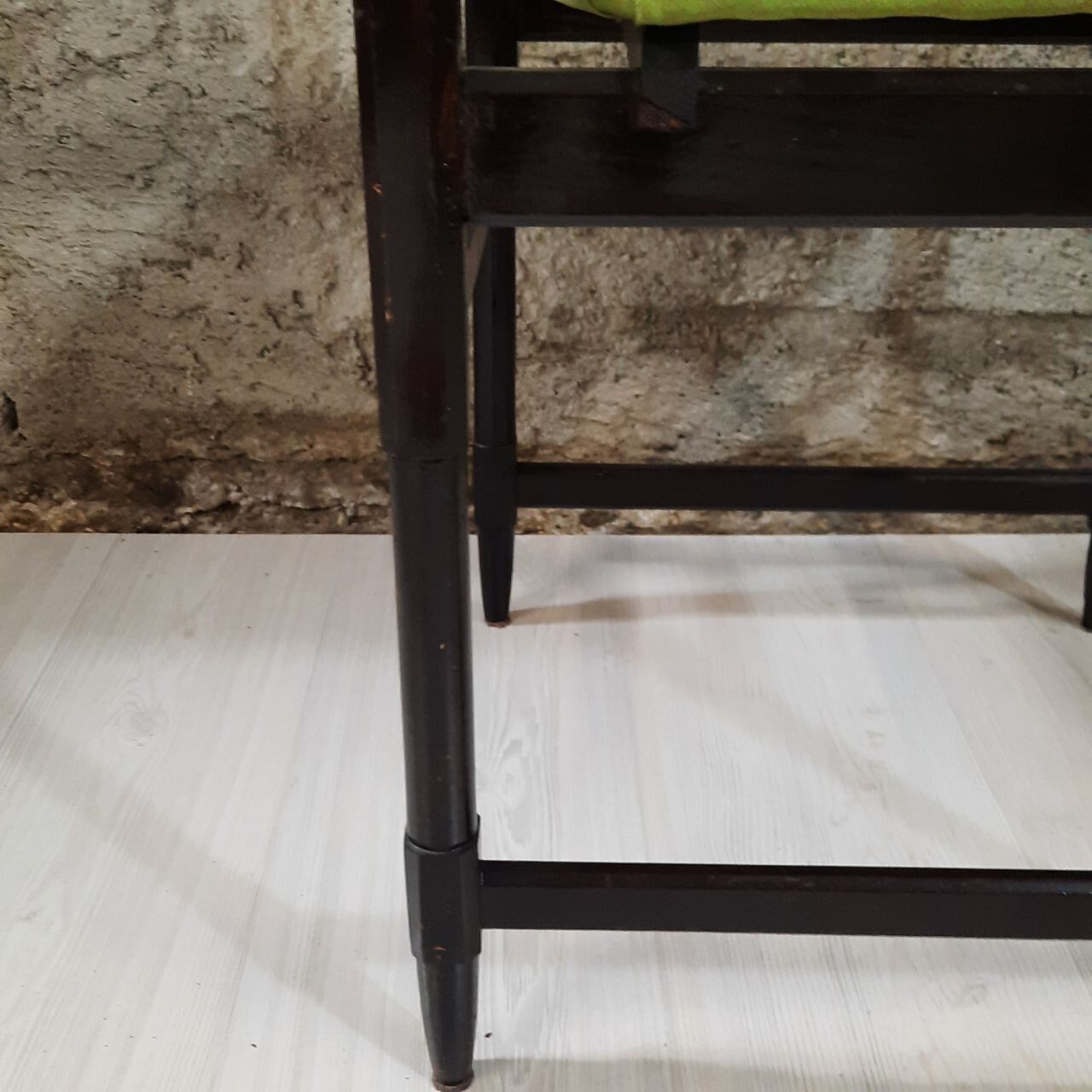 Six 50's chairs - varnished wood