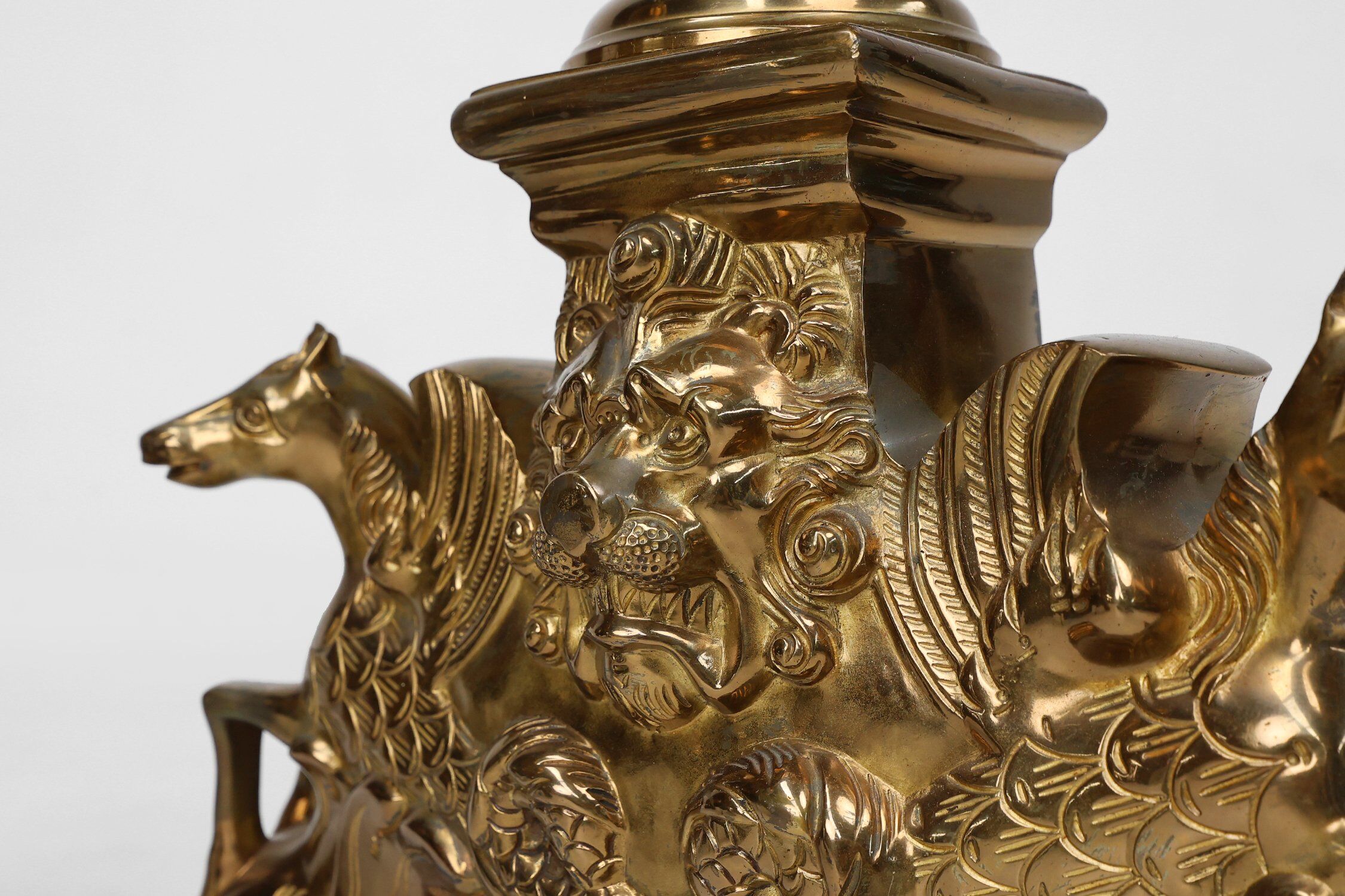 Large 20th Century Neo-Classical Copper Firebucks, France, 1940, Set of 2