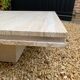 Table basse en travertin 115x115 cm