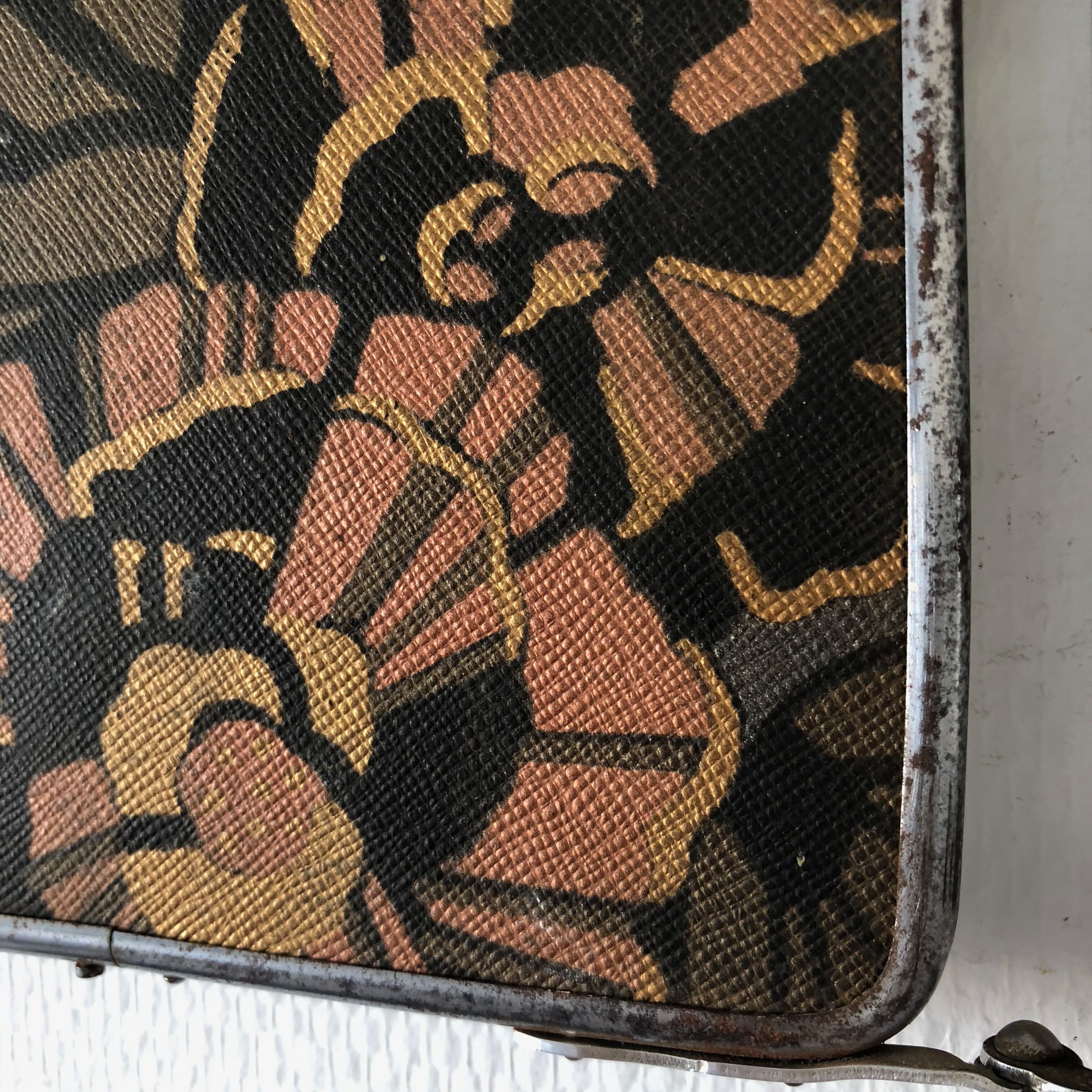 Triptych barber mirror 28x69cm vintage 1930