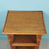 Rattan shelf