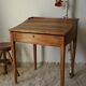 Old schoolboy walnut desk