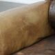 Luxury and large cowhide leather wingback chair in English style