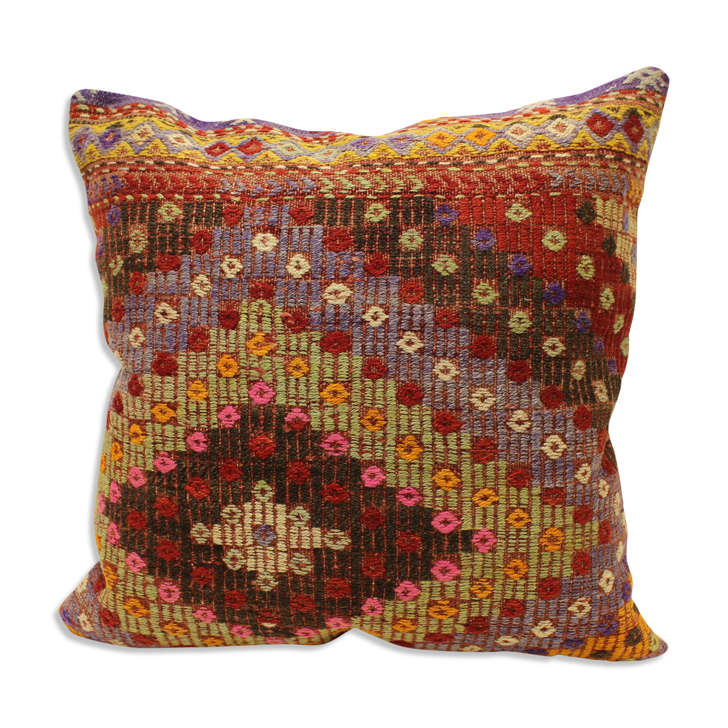 60x60 cm Kilim Cushion,Vintage Cushion Cover