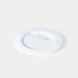 White Carrara marble centerpiece / plate, Up&Up Italy, 1970s