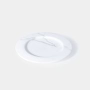 White Carrara marble centerpiece / plate, Up&Up Italy, 1970s