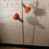 Floor lamp with two orange spots