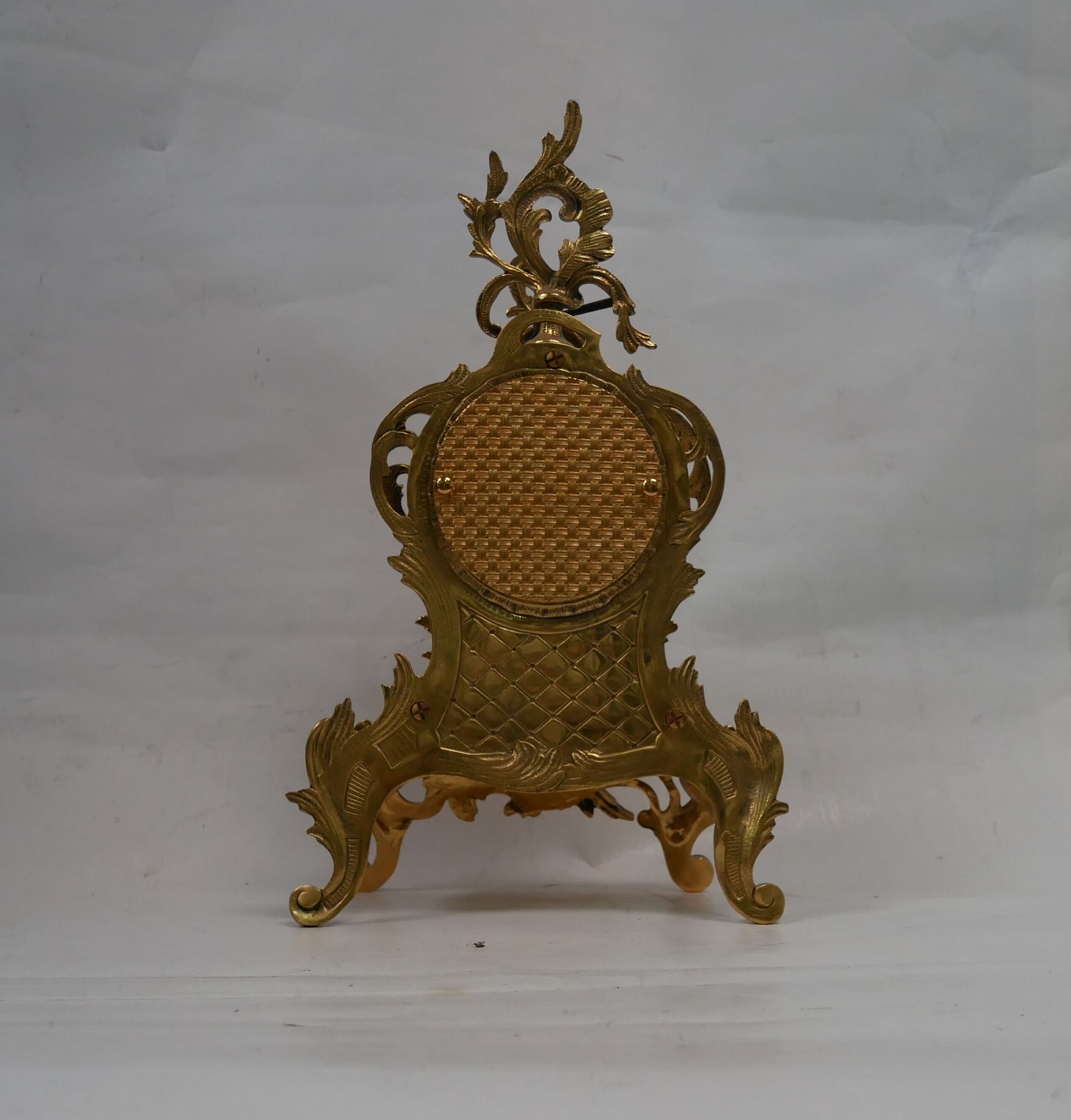 old bronze cartel golden style Louis XV vintage rockery 1980