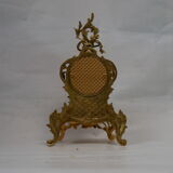 old bronze cartel golden style Louis XV vintage rockery 1980