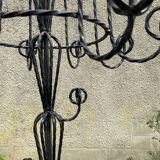 Twisted iron coat rack, 19th century