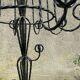 Twisted iron coat rack, 19th century
