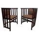 Secession Fledermaus armchairs by Josef Hoffmann