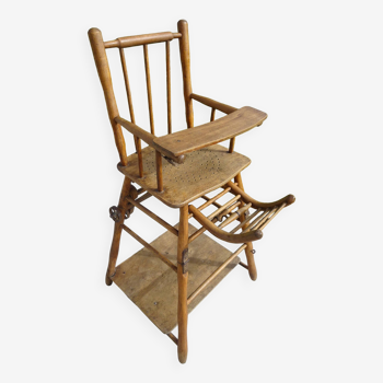 Ancienne chaise haute pour enfant par Baumann
