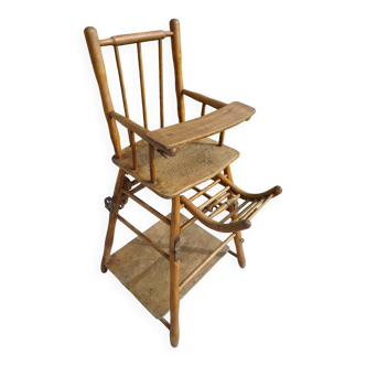 Ancienne chaise haute pour enfant par Baumann