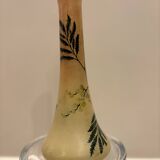 Vase ancien soliflore en verre soufflé