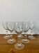 6 verres à vin verres à pied en cristal gravé