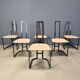 Gastone Rinaldi postmodern dining chairs for Thema Italy, 1980s - set