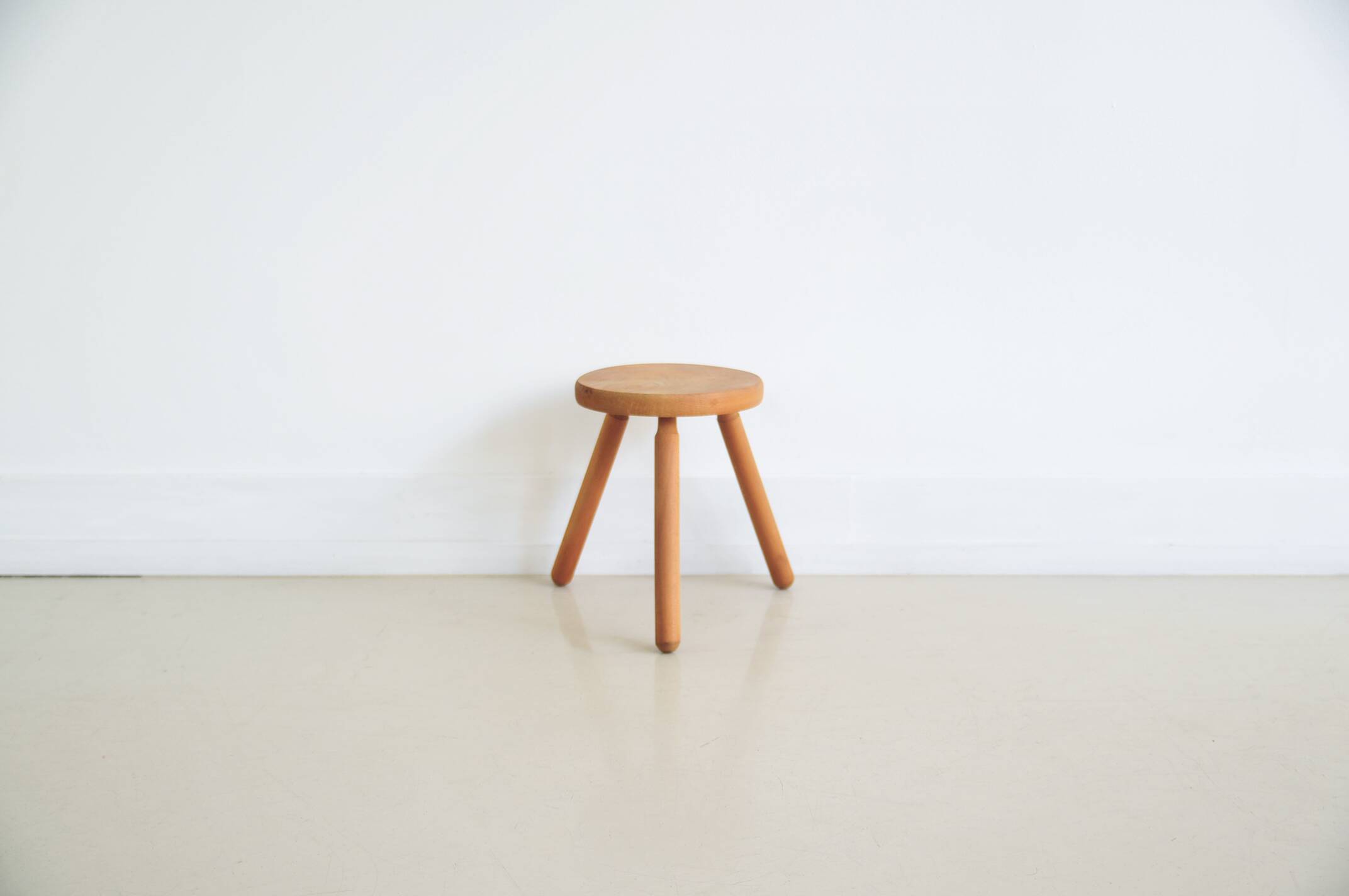 Wooden milking stool