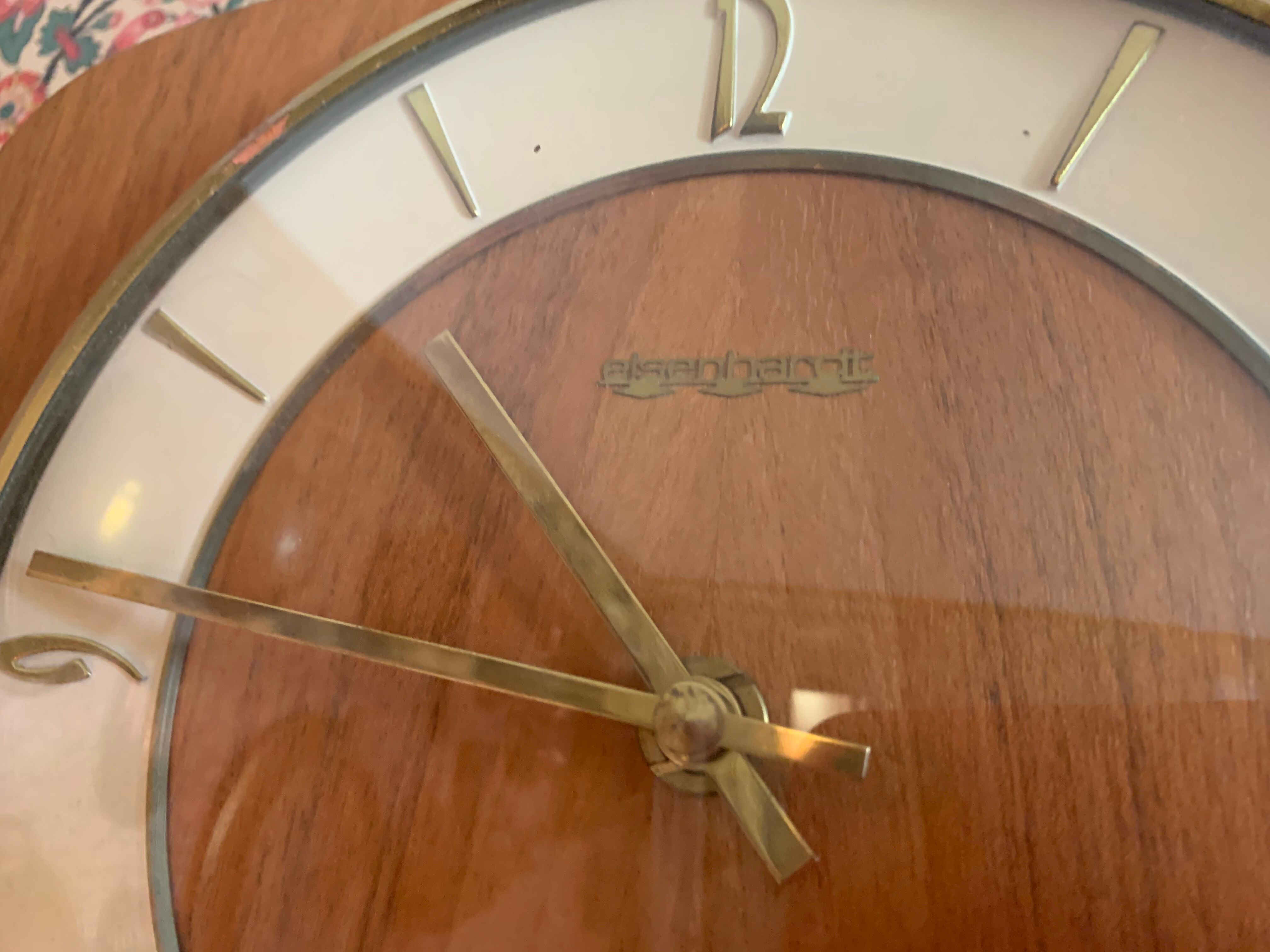 Wall clock Eisenhardt, Germany, 1960s