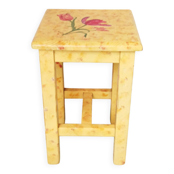 Tabouret en pin massif