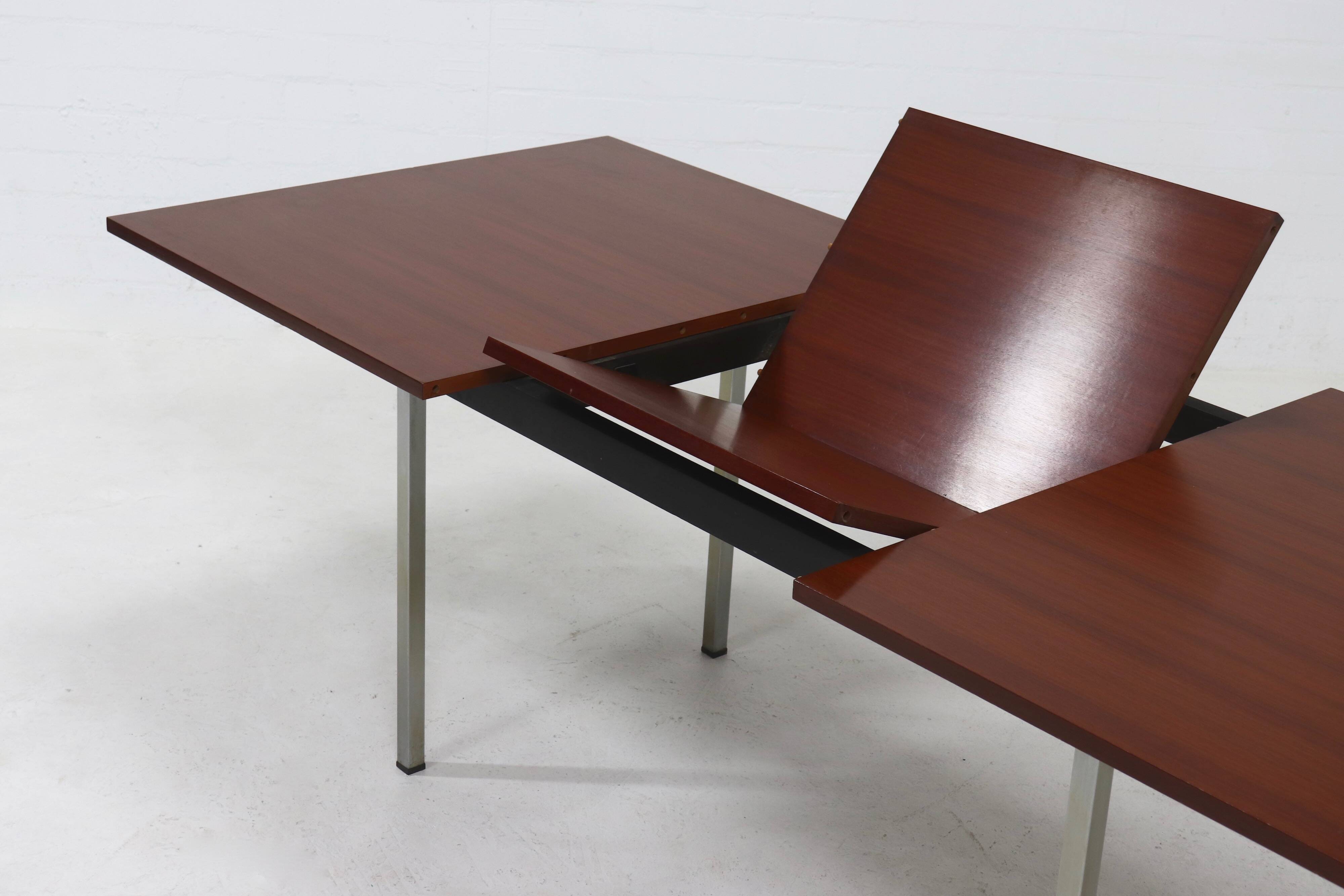 Extendable dining table by Alfred Hendrickx for Belform Belgium 1960s