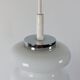 Vintage ceiling lamp Peill & Putzler in chrome and opal glass from the Space Age.
