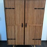 Wardrobe rattan design 60s