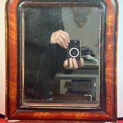 Louis-Philippe mercury mirror 32.5 x 38.5 cm