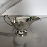 Silver metal saucepan