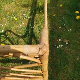 Rattan bench bed