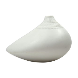 Vase Tapio Wirkkala Porcelaine "Pollo" pour Rosenthal années 1970