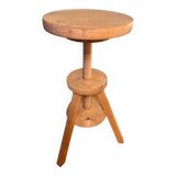 Tabouret tripode en pin année 90
