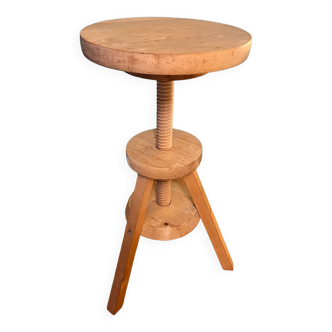 Tabouret tripode en pin année 90