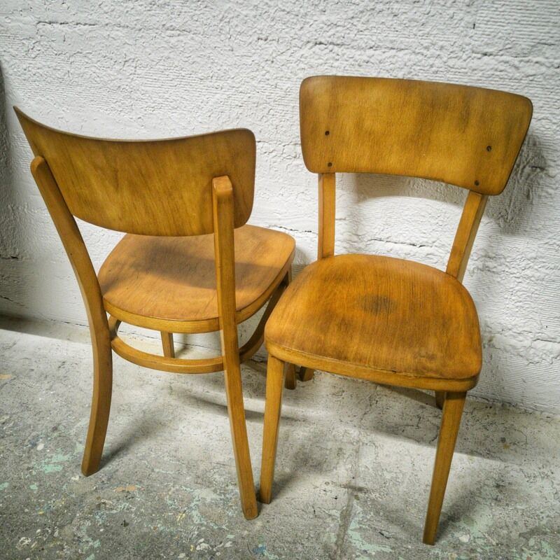 Pair of Thonet bistro chairs
