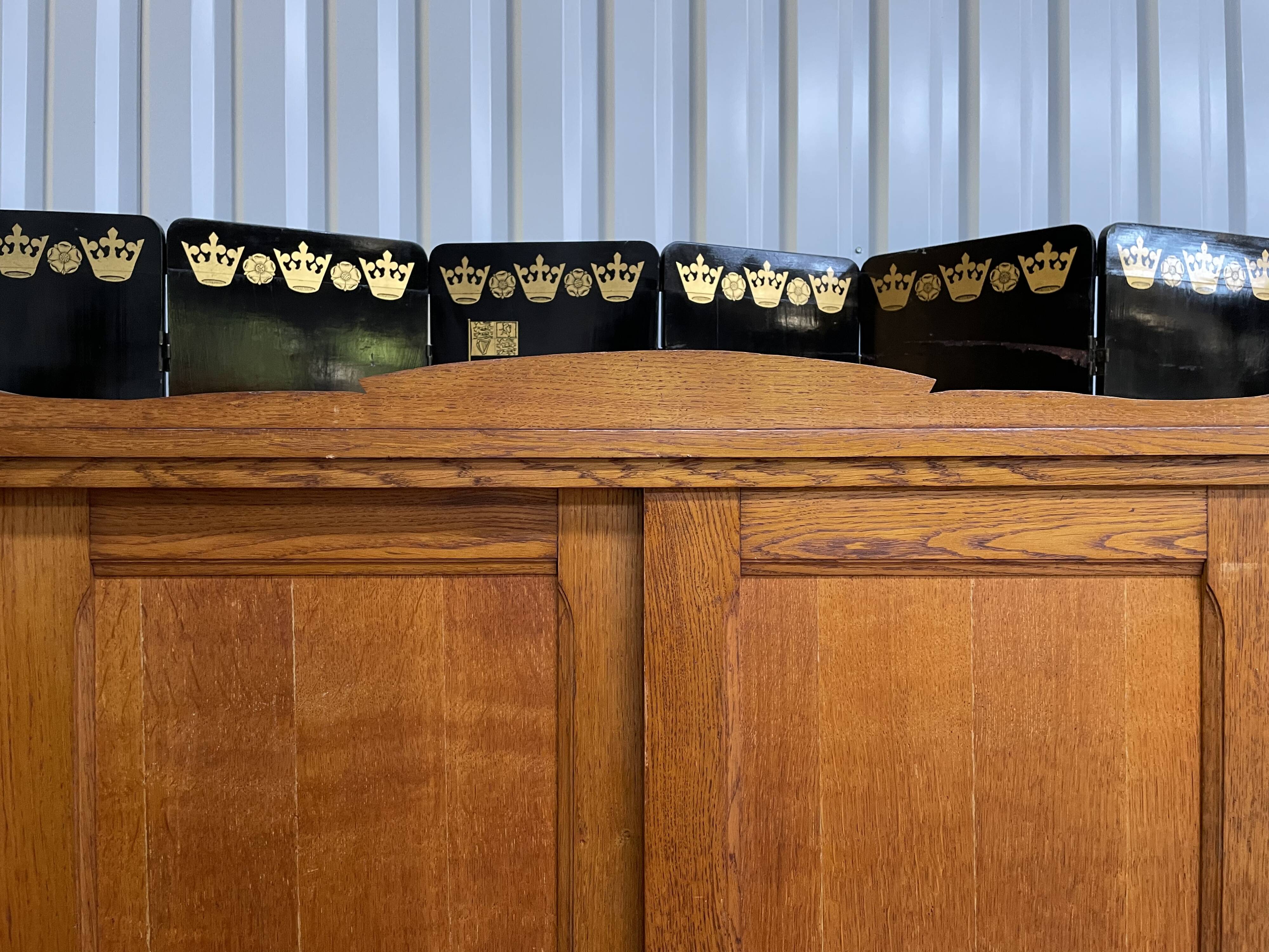 Wardrobe in solid oak Art Deco period