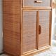 Buffet rotin vintage circa années 70