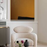 Abstract painting Mb1 ocher 100x81 cm