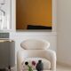 Abstract painting Mb1 ocher 100x81 cm