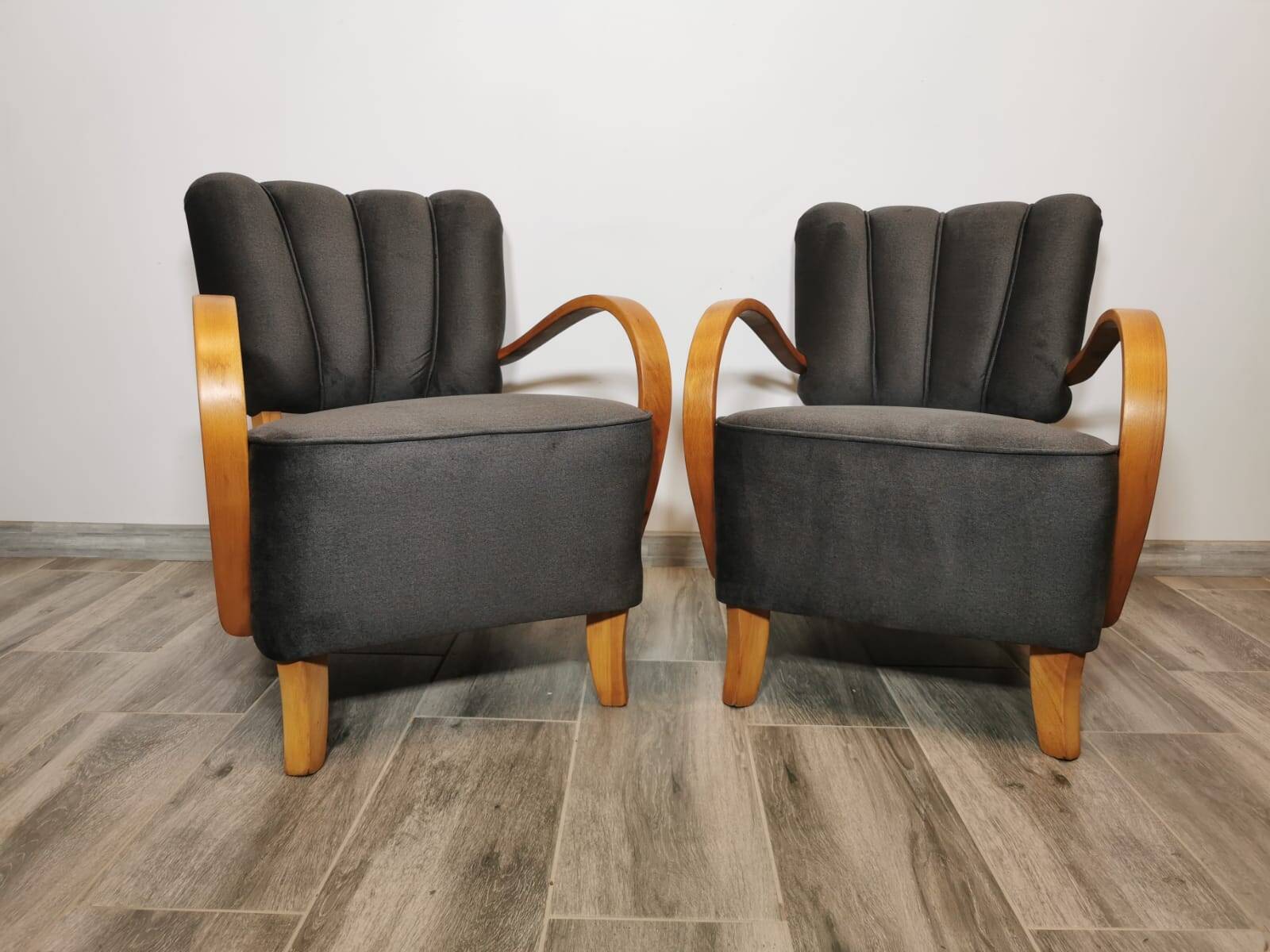 Armchairs by Jindřich Halabala, 1950s, Set of 2