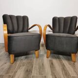Armchairs by Jindřich Halabala, 1950s, Set of 2