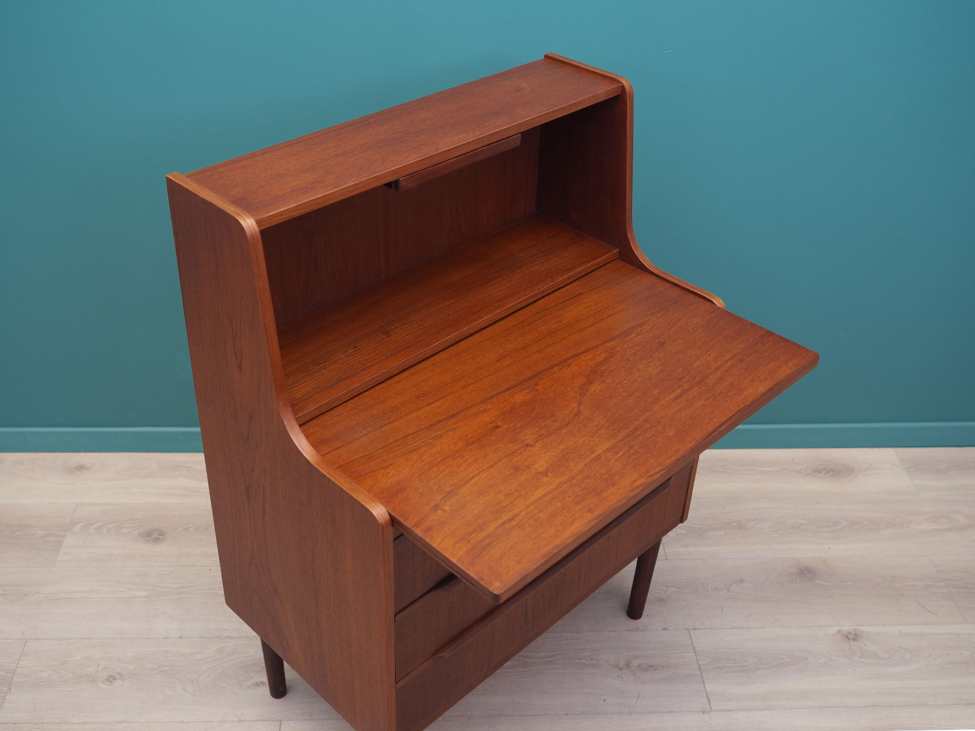 Teak Secretary, Danish design, 1970s, production: Denmark