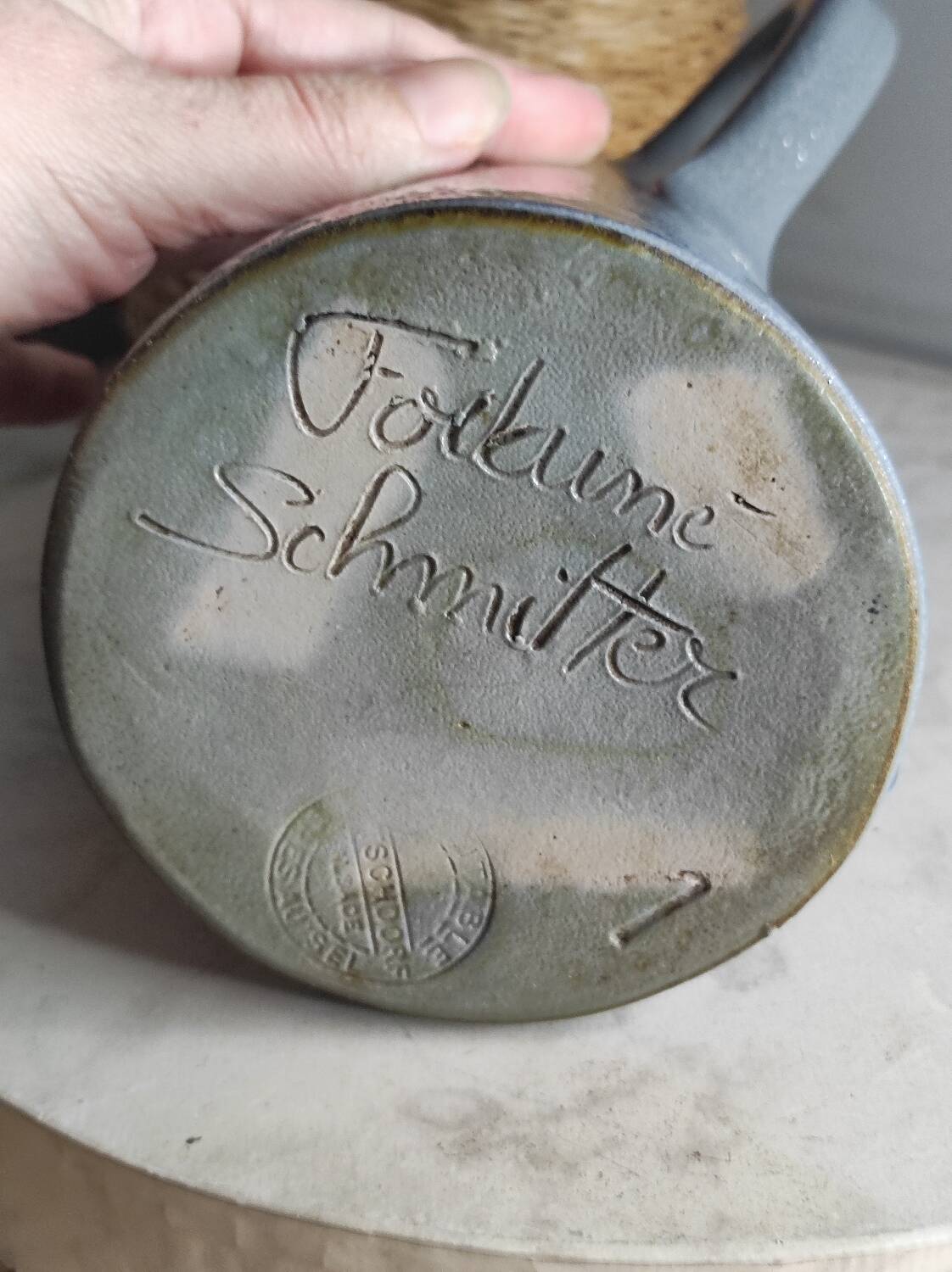 Pichet en grès au sel, années 50