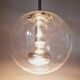 Midcentury Bubble Glass Globe Pendant by Glashütte Limburg, Germany, 1970s