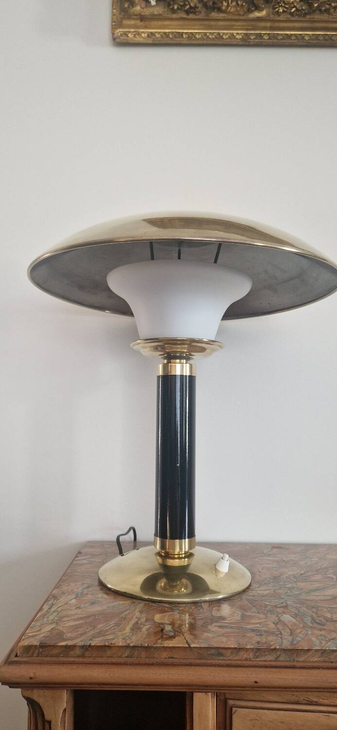 JUMO 350 Grand Luxe lamp - Brass and plexiglass - 1960s